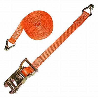 China Hot Selling Industrial Custom Polyester China Ratchet Logistic Straps / Blackline Ratchet Straps BS: 2500lbs WLL833lbs for sale