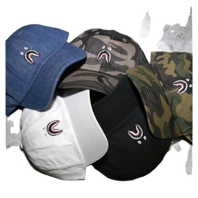 China Factory BAPE JOINT professional hats fashion shark camouflage baseball men's and women's hip-hop style casual hats for sale