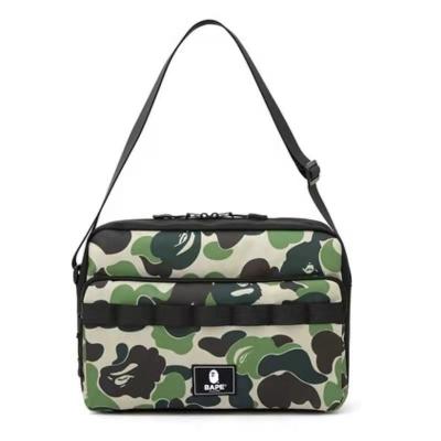 China 2022 Newest BAPE Water Proof Bags Imitate Printing Green Waist Main Bags Couple Cross - Body Large Capacity Camouflage One-Shoulder Bag for sale