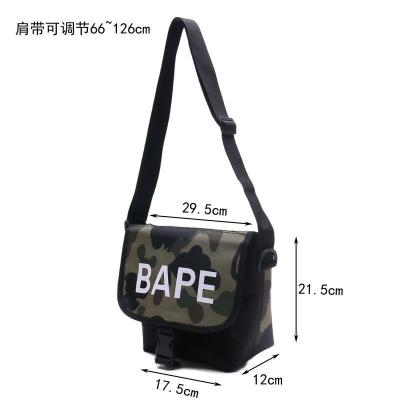 China 2022 Best Selling BAPE Water Proof Bags Monkey Head Letter Printing Camouflage Sports Cross - Unisex Casual Body Shoulder Fashion Bags for sale