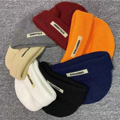 China New COMMON fashionable unisex casual hat BASES two-line woolen knitted hat for sale