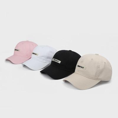 China New Designer Unisex Casual Hat BASICS Street Fashion Soft COMMON Style Hip Hop Sun Top Two Line Hat for sale