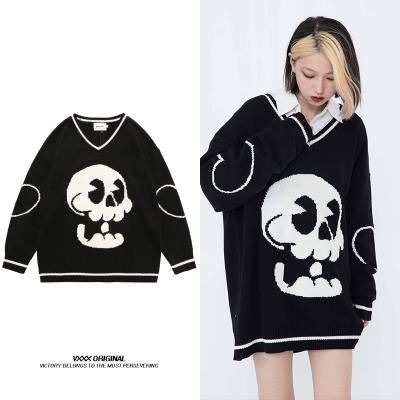 China Breathable Women's Plain Sweater Custom Logo Patch Crewneck Knitted Women's Sweaters Plus Size Sweaters Custom Logo Knit for sale