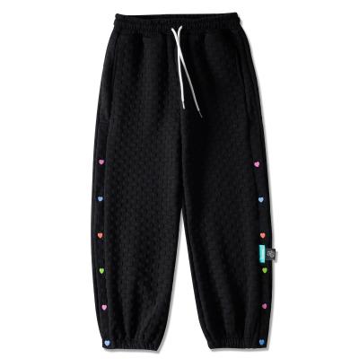 China New Style Waffle Joggers Pants Anti-Static Drawstring Pockets Men's Casual Pants With Button Jogging Sweatpants for sale