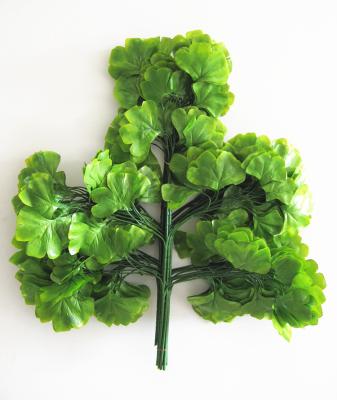 China Natural Touch Leaf Decoration Artificial Fake Leaves Tree Branches Plastic Simulation Flower Silk Banyan Leaves Ginkgo Biloba Wedding for sale