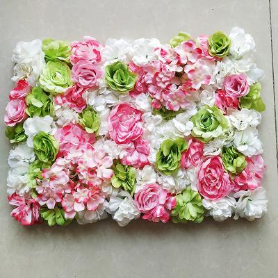 China 90%plastic+10%metal WEDDING Occasion And Handmade Rose Flower Plant Flower Wall Backdrop for sale