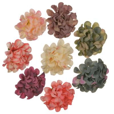 China Modern Wholesale Peony Silk Flowers Hydrangea Heads Artificial Wall Artificial Flower Wedding for sale