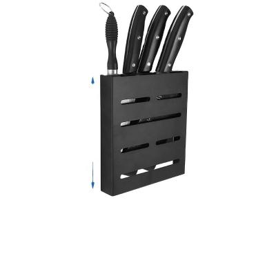 China Home Viable Kitchen Organizer Tool Stainless Steel Knife Block Nailless Hash Rack for sale