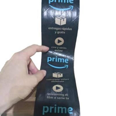 China Custom Printing Black Waterproof Paper Tape Amazon Prime Wrapping Paper for sale