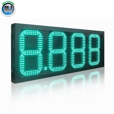 China Outdoor Waterproof Double Side Display 12 Inch 7 Segment Led Fuel Price Display for sale