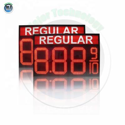 China Outdoor Double Side Display Wholesale Customized Outdoor Waterproof High Brightness Gas Station Pylon Sign for sale