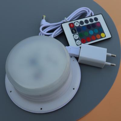 China Modern Rechargeable Battery Power Color Changing LED Light Base For All LED Furniture for sale