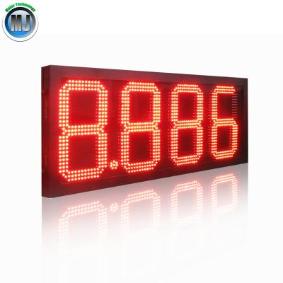 China Outdoor Waterproof 12inch Dual Side Display Led Digital Price Board For USA Market Gas Station for sale