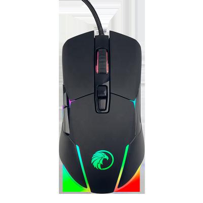 China New High DPI WinStar Model RM-137 RGB Ergonomic Design 3 Million HUANO Switch 7 Keys Wired Gaming Mouse With A725F Sensor for sale