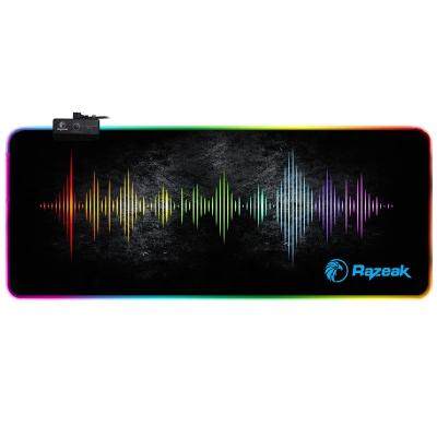 China Razeak Durable Anti-Fray RGB Bestselling Amazon Gaming Mouse Pad Factory Rubber Extended Stock for sale