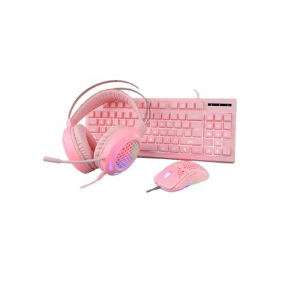 China Hot Selling Razeak Combo Gaming Keyboard And Backlit Mouse All In 1 PC Combo Gaming Mouse Keyboard Headset Mousepad Cable For Gaming And Laptop PC Computer Work for sale