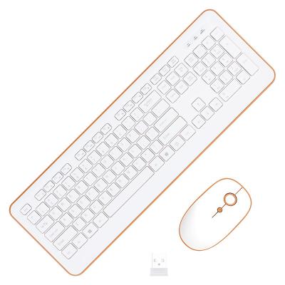 China For Desktop Best Selling Chocolate 2.4G Wireless Keyboard and Mouse Combo for sale