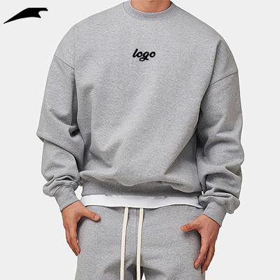 China QUICK DRY Men's Casual Tracksuit Jogger Sweatshirts Sweatpants Streetwear Pullover Solid Color Fleece Sports Suit Men Sets for sale