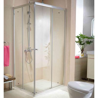 China Good Quality Modern Aluminum Frame Square Sliding Shower Rooms With 6mm Tempered Glass for sale