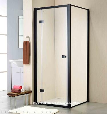 China Modern Square Pivot Hinge Glass Shower Rooms Duschkabine With Frame for sale