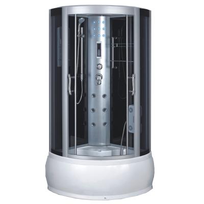 China Modern Good Price Bathroom Steam Shower Room Bottom Shower Enclosure With Aluminum Frame Tempered Glass for sale