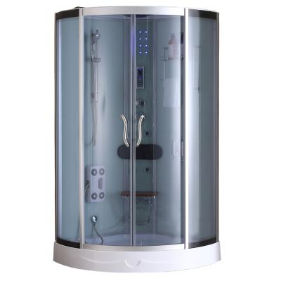 China Good quality luxury modern steam shower room with tempered glass hydro massage function for sale