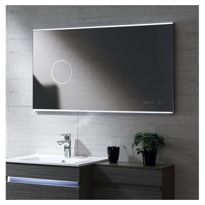 China Magnifying Modern LED Lighted Tube Bathroom Cabinets LED Light Touch Touch Screen Smart Mirror for sale