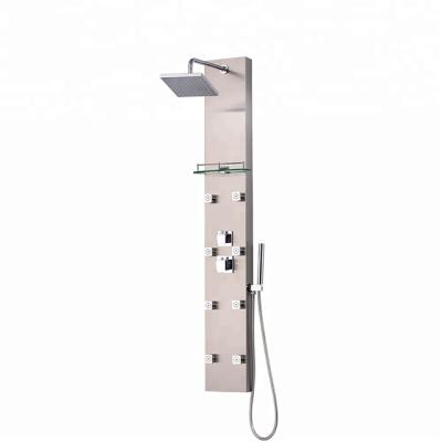 China Without Slide Bar Hot Sale High Quality SS 304 Multifunction Shower Panel For Bathroom for sale