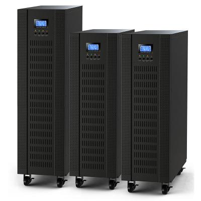 China INSTRUMENTATION 15KVA13.5KW Online High Frequency Tower UPS 3 Phase 380V 400V 415V Double Conversion Pure Sine Wave for sale