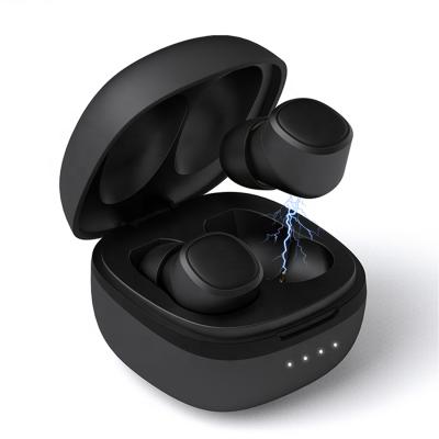 China Comfortable using no earbuds 5.0 T1 TWS earbuds 5.0 touch control waterproof earphone factory brand version headset wireless button for sale