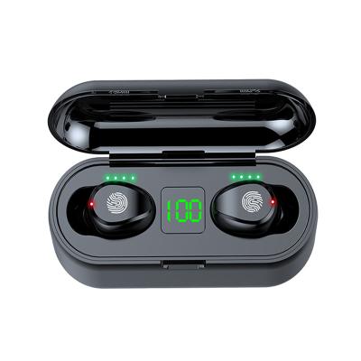 China Wholesale Wireless Earphone Comfortable Wearing F9 TWS 5.0 Earphone LED Display Charging Touch Control Radio Earbuds 2000mAh Box Earbuds for sale