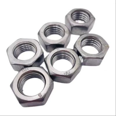 China High Quality Heavy Industry Nuts DIN 934 Steel Hex Nuts Grade 4.8 Carbon Steel Galvanized Polished Color Nut China Fastener for sale