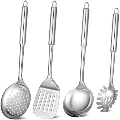 China Sustainable 4 Pieces Kitchen Utensil Set Stainless Steel Cooking Tool Server Non-Stick Cookware Set For Household Restaurant Dining Shop for sale