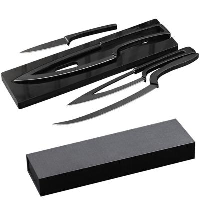 China Premium Multifunctional Home Nested Chef Knife New Unique Design Durable 9Cr18Mov Stainless Steel Kitchen Knife Sets With Acrylic Holder for sale