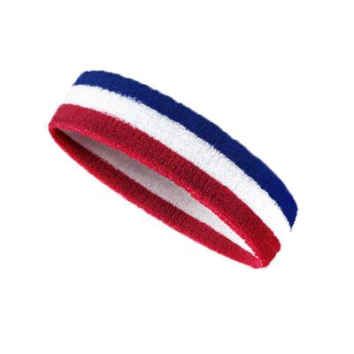 China 2022 Custom Universal Cotton Specials 6X23CM Sports Headband With Embroidery Logo for sale