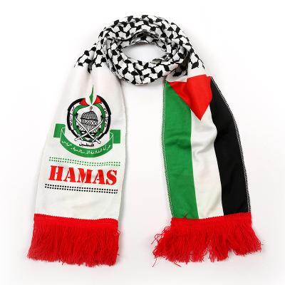 China New Fashion Knitted Scarf Poland Soccer Scarf Soft Smooth Comfortable Customized Soccer Fan Scarf for sale