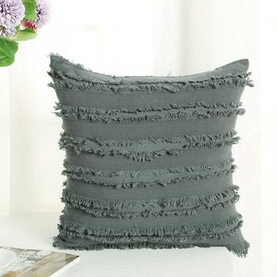 China Hiqh Quality Anti-Static Cotton Throw Couch Pillow Covers 45x45 Decorative for sale