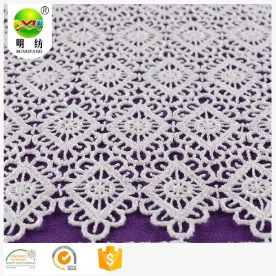 China 2019 Sustainable Organza Order 100 Polyester Embroidery Lace Fabric for sale