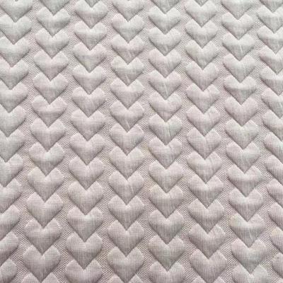 China Jacquard Cotton Knit Heart Shaped Jacquard Double Sided Quilted Fabric for sale