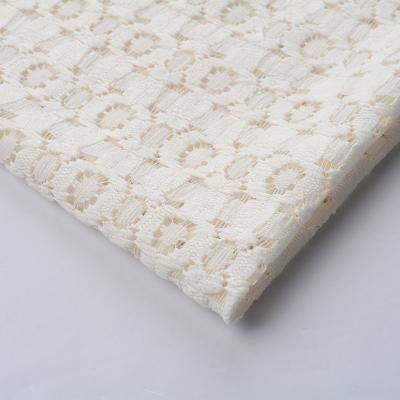 China Swiss Polyester Viable High Quality Spandex Lace Fabric For Dress for sale