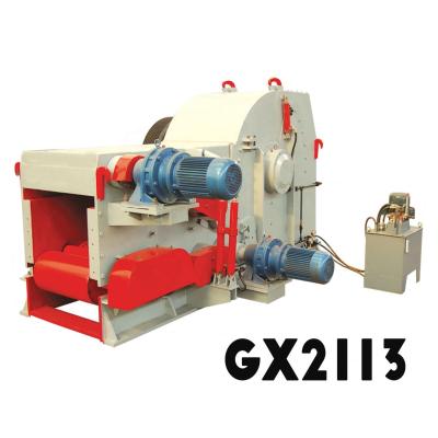 China Garment Shop Drum Type Wood Chipper Machine GX2113 30Ton Capacity With CE Certificate for sale