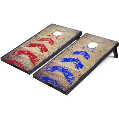 China MDF 4' x 2' Premium Wood Coated Cornhole Boards Set Portable Cornhole Game for sale