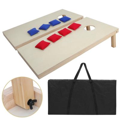 China Portable MDF Solid Wood Cornhole Bean Bag Toss Game Set with 8 Bean Bags for sale