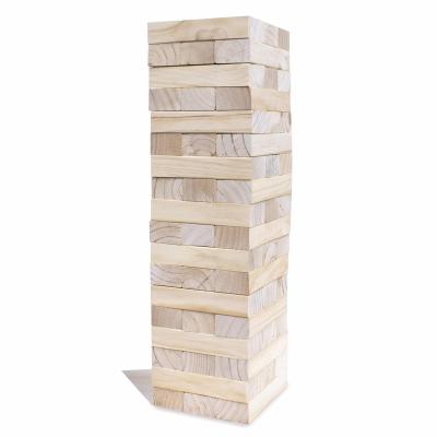 China Indoor Or Outdoor Wooden Jumbo Huge Building Blocks For Outdoor Classic Game Crumbling Tower for sale