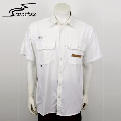 China Durable Ventilation Mens Work Shirts Short Sleeve , Fast Drying Shirts Spring / Autumn for sale