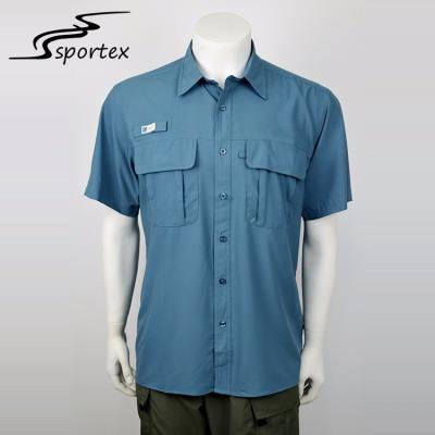 China Sun Protection Quick Dry Fishing Shirt Customized Color Appearance Sweat Absorbent for sale