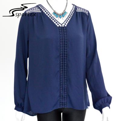 China Long Sleeve Women's Plus Size Blouses Stylish Clothing For Spring / Summer for sale