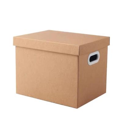 China Brown Corrugated 157gsm Art Paper Carton Box Large Space UV Coating zu verkaufen