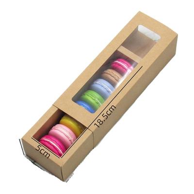 Chine Papier d'emballage de boîte de sélection de Macaron de tarte de biscuit longtemps avec la fenêtre à vendre