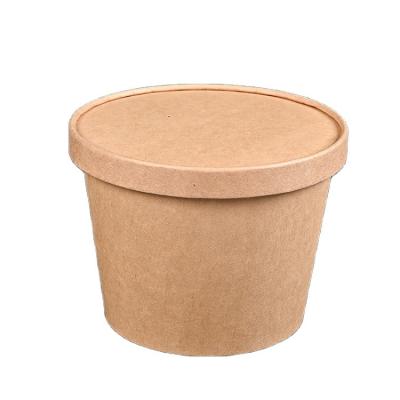 China 16oz Disposable Customized Paper Soup Cup Wrapping Paper Soup Cup Paper Maker for sale